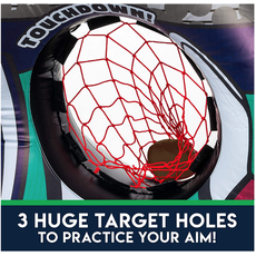 FRANKLIN INFLATABLE 3-HOLE FOOTBALL TARGET