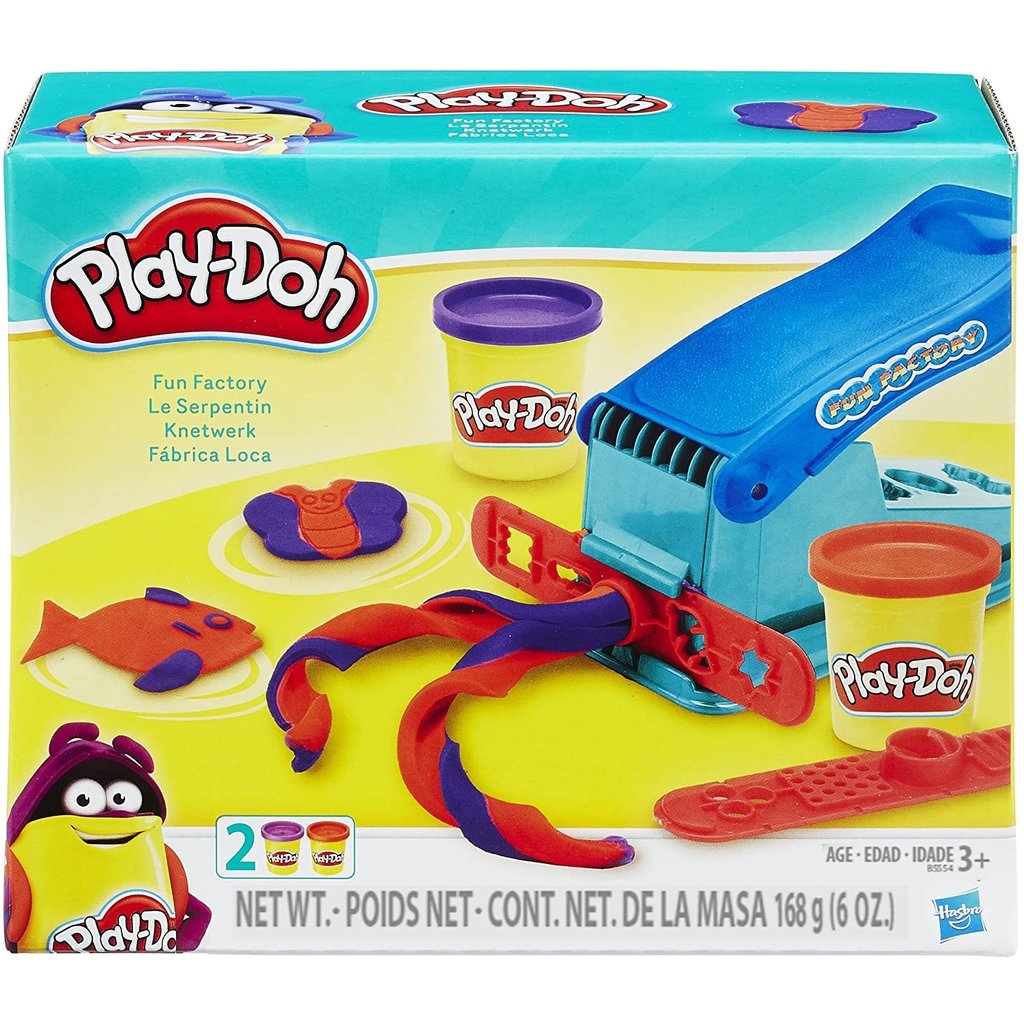 6 Colors Play Doh Ice Cream with Baby Theme Cookie Molds Surprise