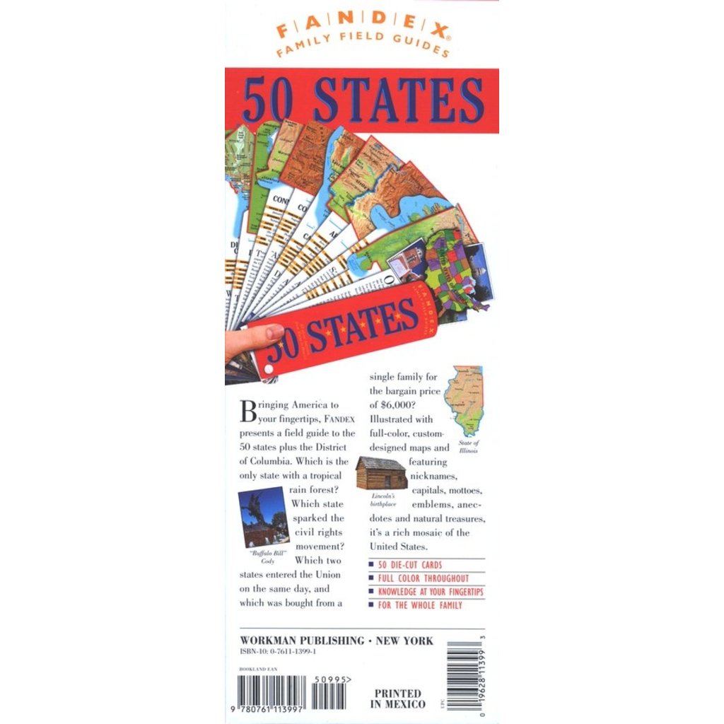 WORKMAN PUBLISHING 50 STATES FANDEX CARDS*