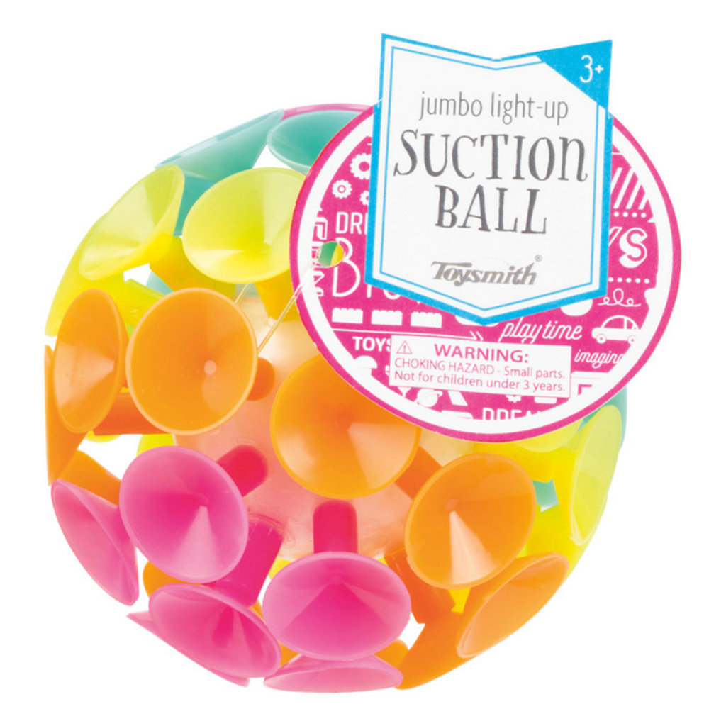 LIGHT UP JUMBO SUCTION BALL THE TOY STORE
