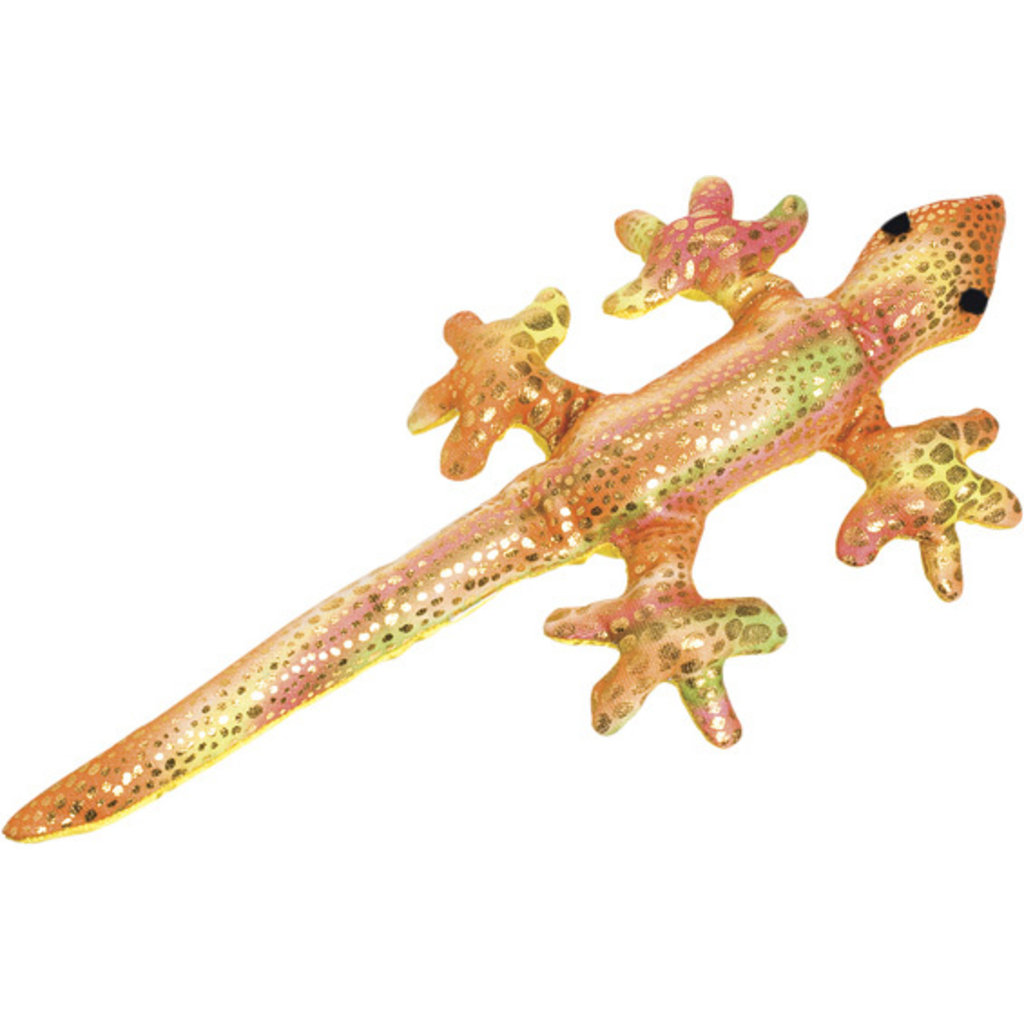 Frill Neck Lizard Sand Animal Toy Party Bag Stress Relief Metallic Purple Gold 