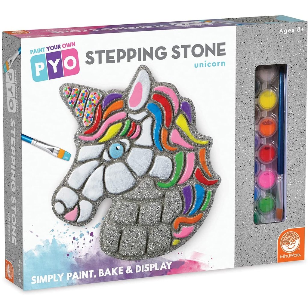 MINDWARE PAINT YOUR OWN STEPPING STONE UNICORN