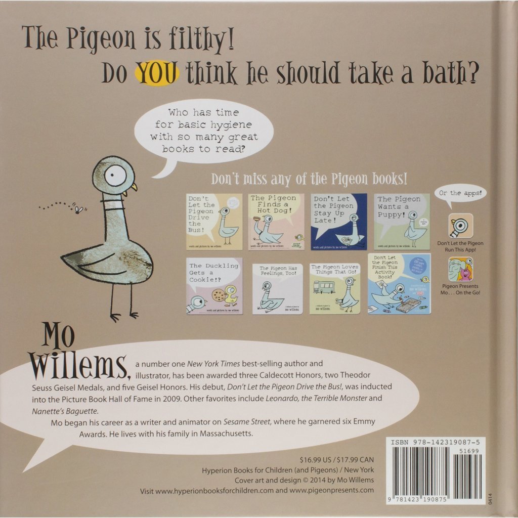 HYPERION BOOKS FOR CHILDREN PIGEON NEEDS A BATH HB WILLEMS