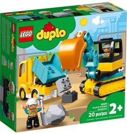 LEGO TRUCK & TRACKED EXCAVATOR DUPLO