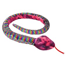 PLUSH SEQUIN SNAKE 102" MULTI-COLORED