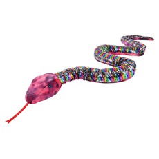 PLUSH SEQUIN SNAKE 102" MULTI-COLORED