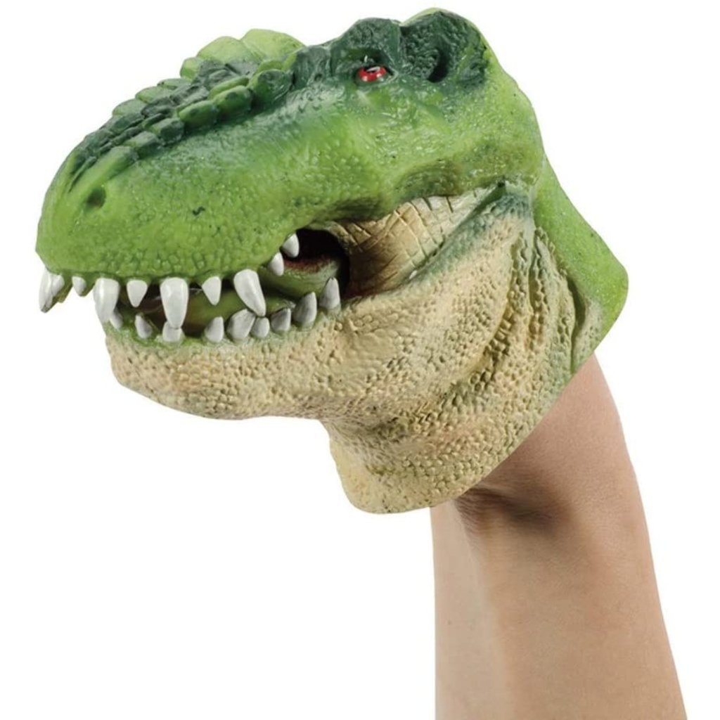 RUBBER HAND PUPPET DINOSAUR - THE TOY STORE