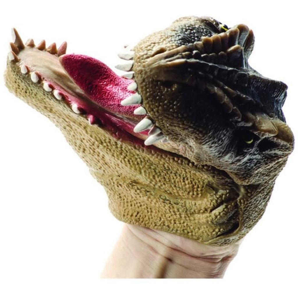 SCHYLLING ASSOCIATES RUBBER HAND PUPPET DINOSAUR