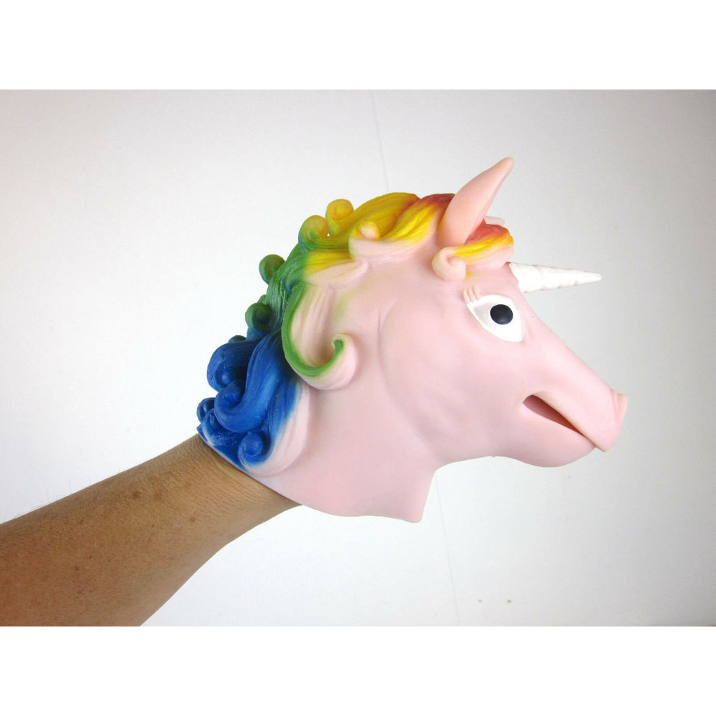 SCHYLLING ASSOCIATES RUBBER HAND PUPPET UNICORN