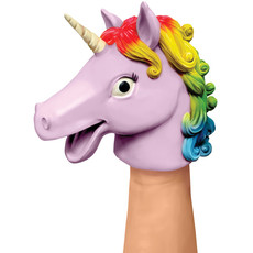 SCHYLLING ASSOCIATES RUBBER HAND PUPPET UNICORN