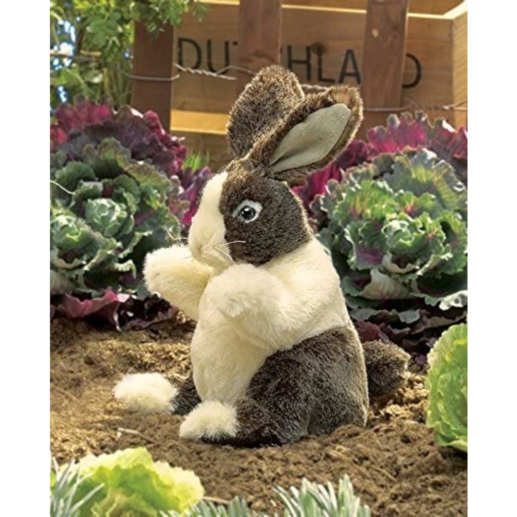 BABY DUTCH RABBIT PUPPET FOLKMANIS THE TOY STORE