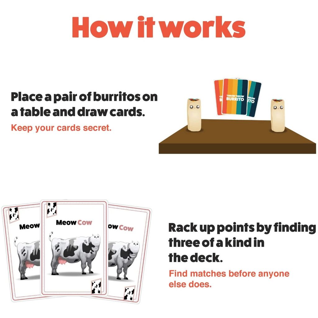 EXPLODING KITTENS THROW THROW BURRITO