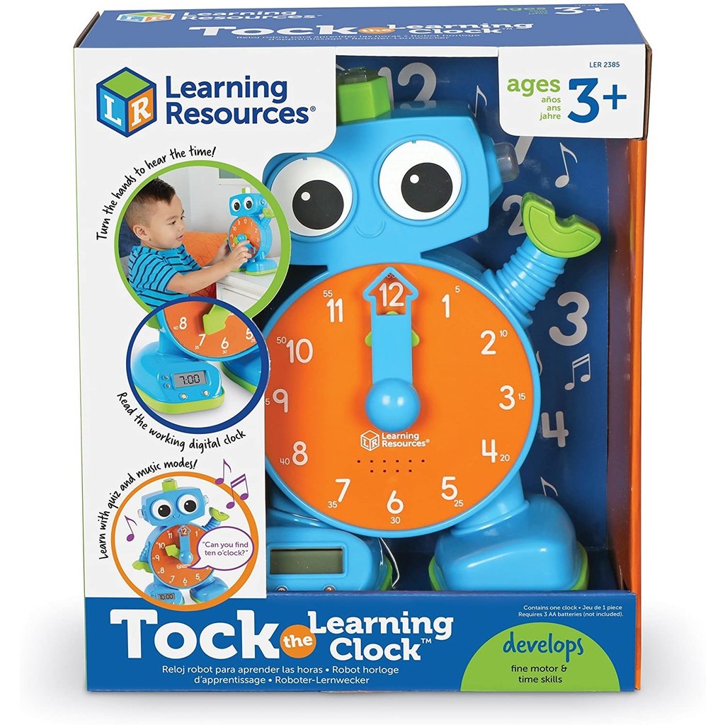 LEARNING RESOURCES TOCK THE LEARNING CLOCK