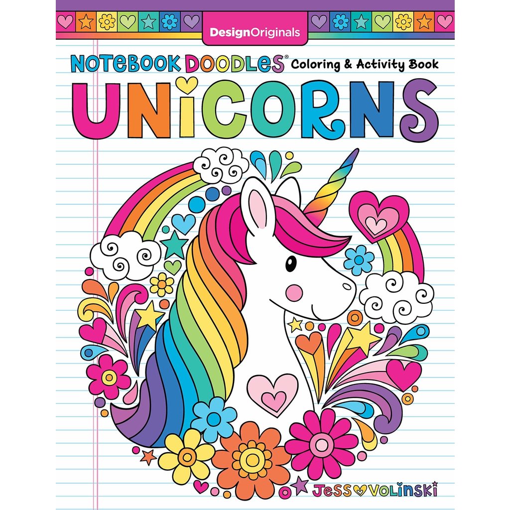 FOX CHAPEL PUBLISHING NOTEBOOK DOODLES UNICORNS