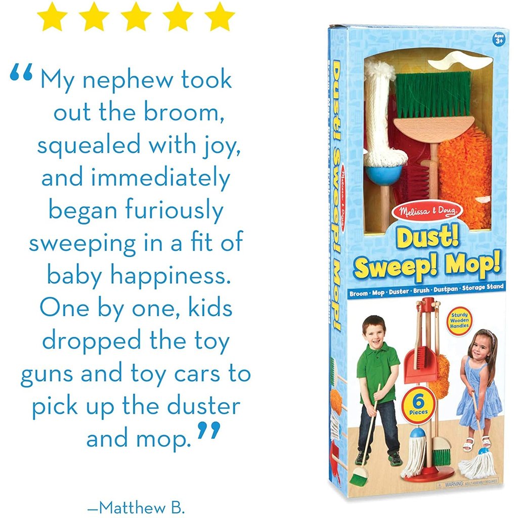 MELISSA AND DOUG DUST! SWEEP & MOP