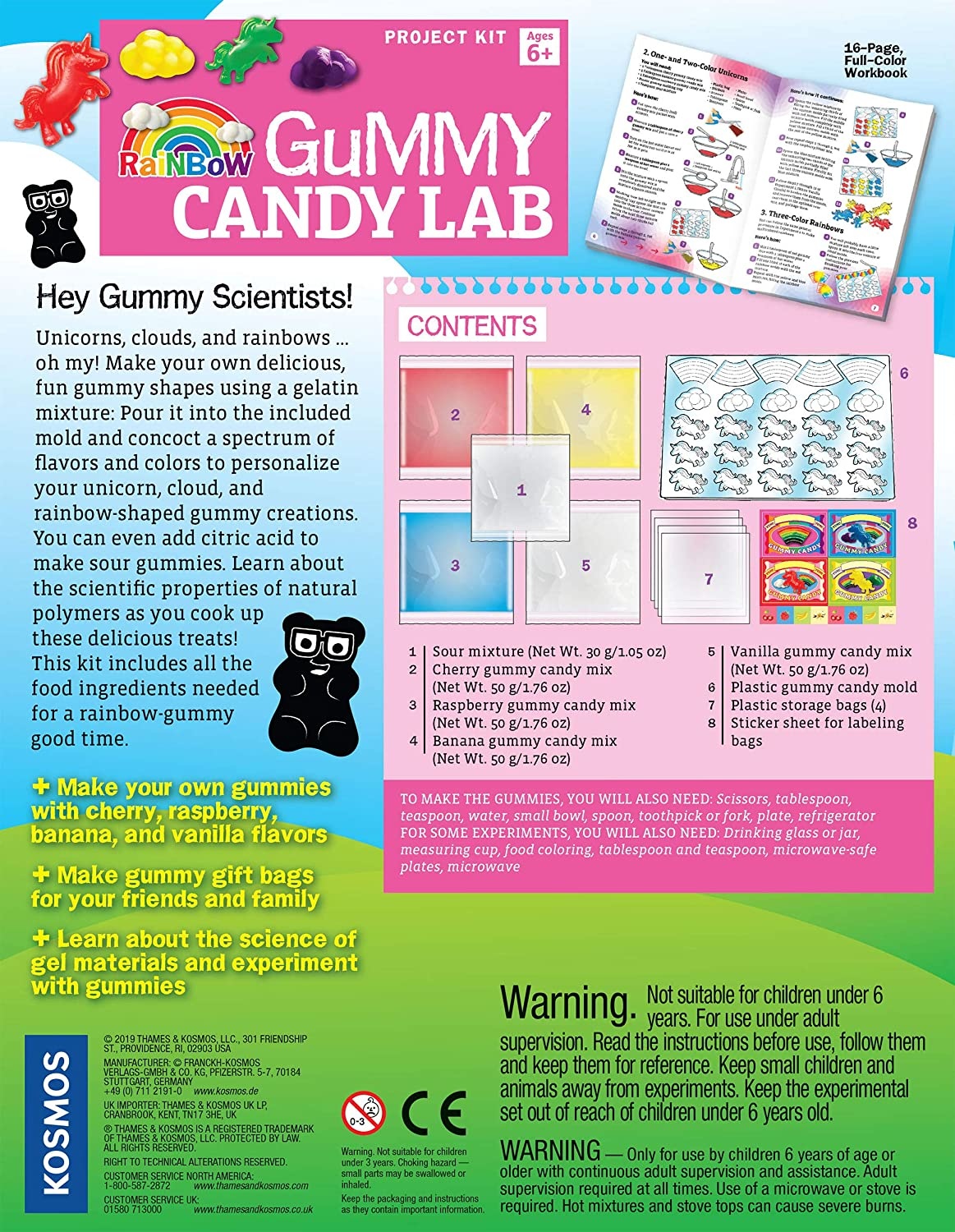 RAINBOW GUMMY CANDY LAB THE TOY STORE