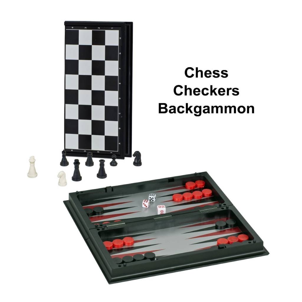 Buy Magnetic Chess Set 12 3 in 1-3 Games in One Set – Travel