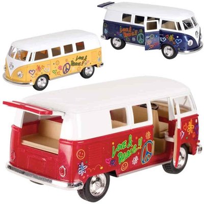 KINSMART FLOWER POWER VW BUS DIE CAST