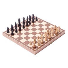 WOOD EXPRESSIONS WOOD FOLDING CHESS SET