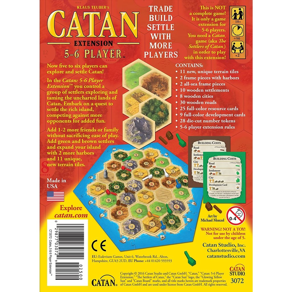 ASMODEE CATAN EXTENSION 5-6 PLAYER