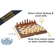 WOOD EXPRESSIONS WOOD FOLDING CHESS SET