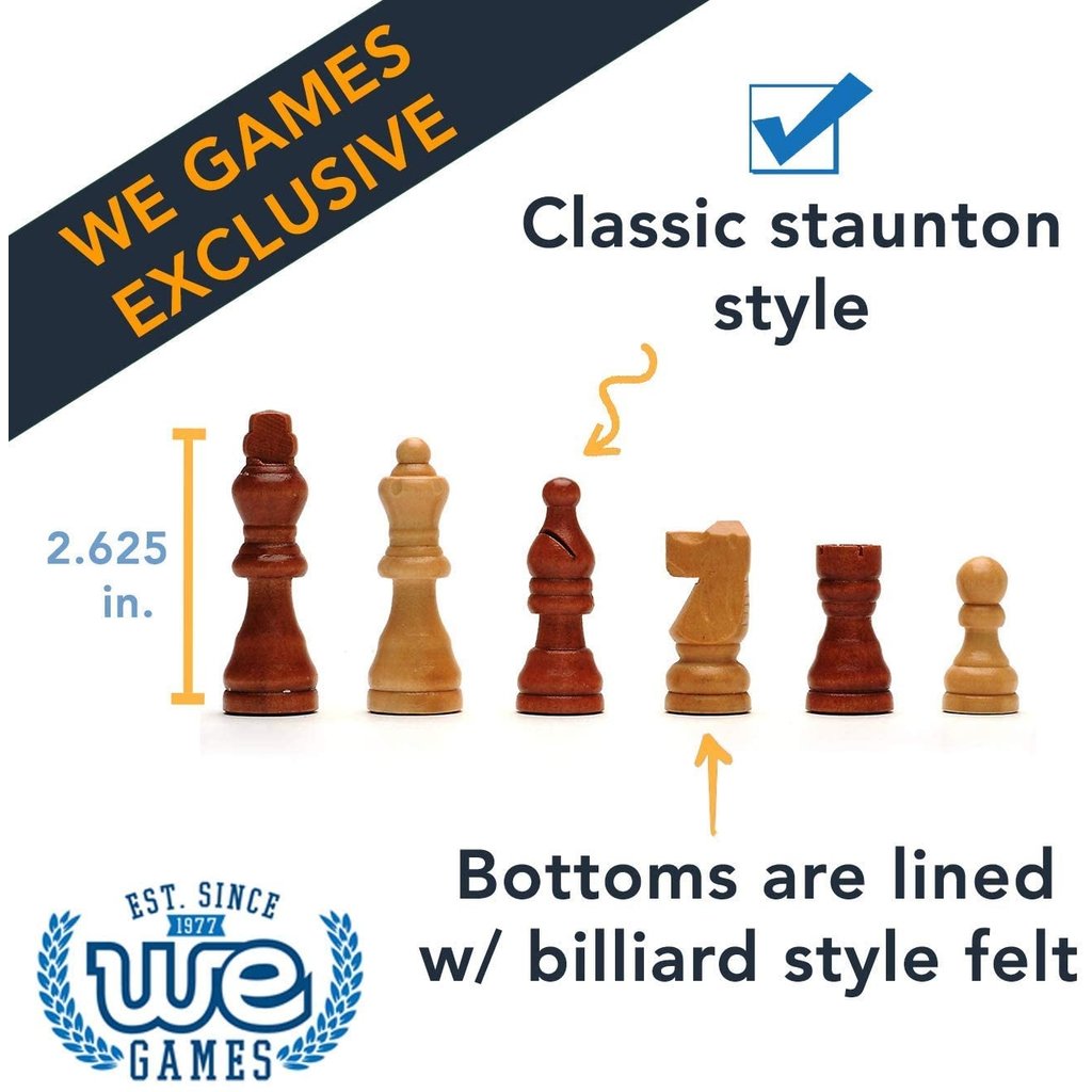 Classic Chess Set – Walnut Wood Board 12 in. – Wood Expressions