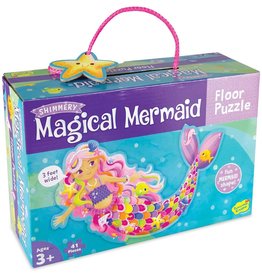 PEACEABLE KINGDOM MAGICAL MERMAID 41 PIECE FLOOR PUZZLE