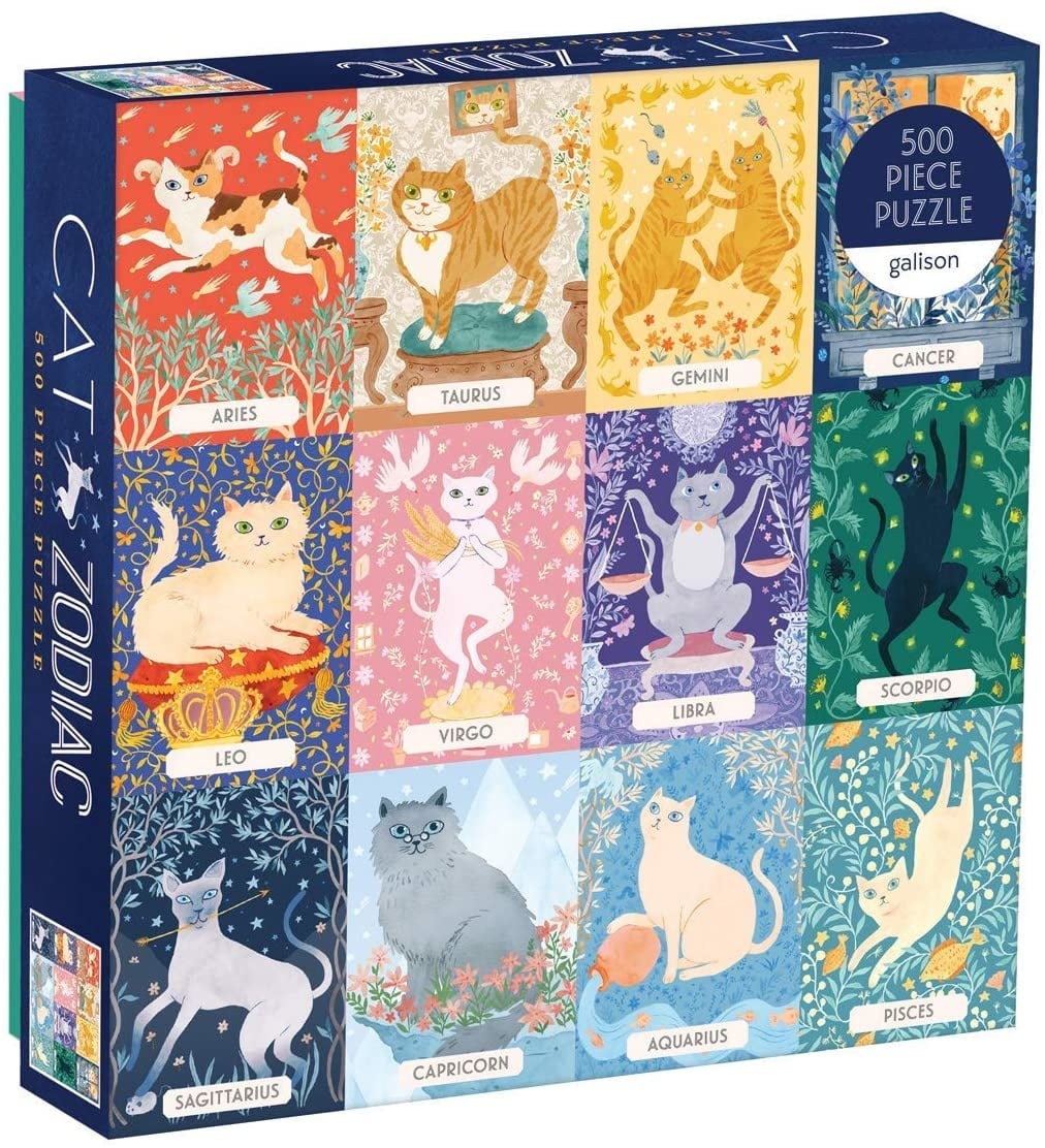 CAT ZODIAC PUZZLE 500 PIECE PUZZLE