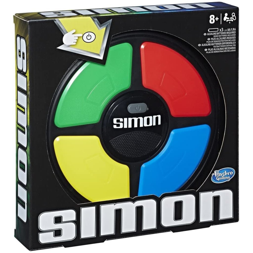  Hasbro Gaming Simon Handheld Electronic Memory Game With Lights  and Sounds for Kids Ages 8 and Up : Toys & Games