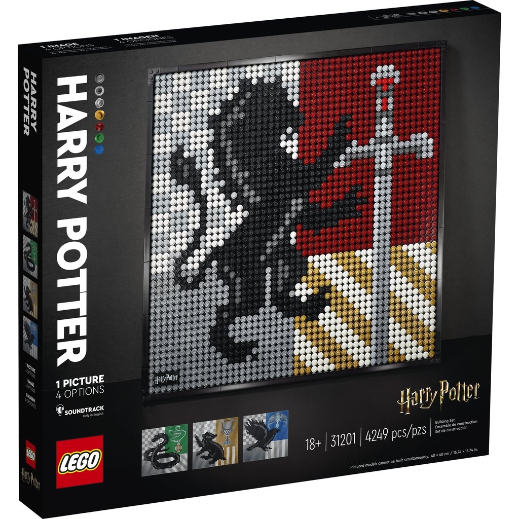 Harry Potter Perler Bead Character and House Crests Ornaments