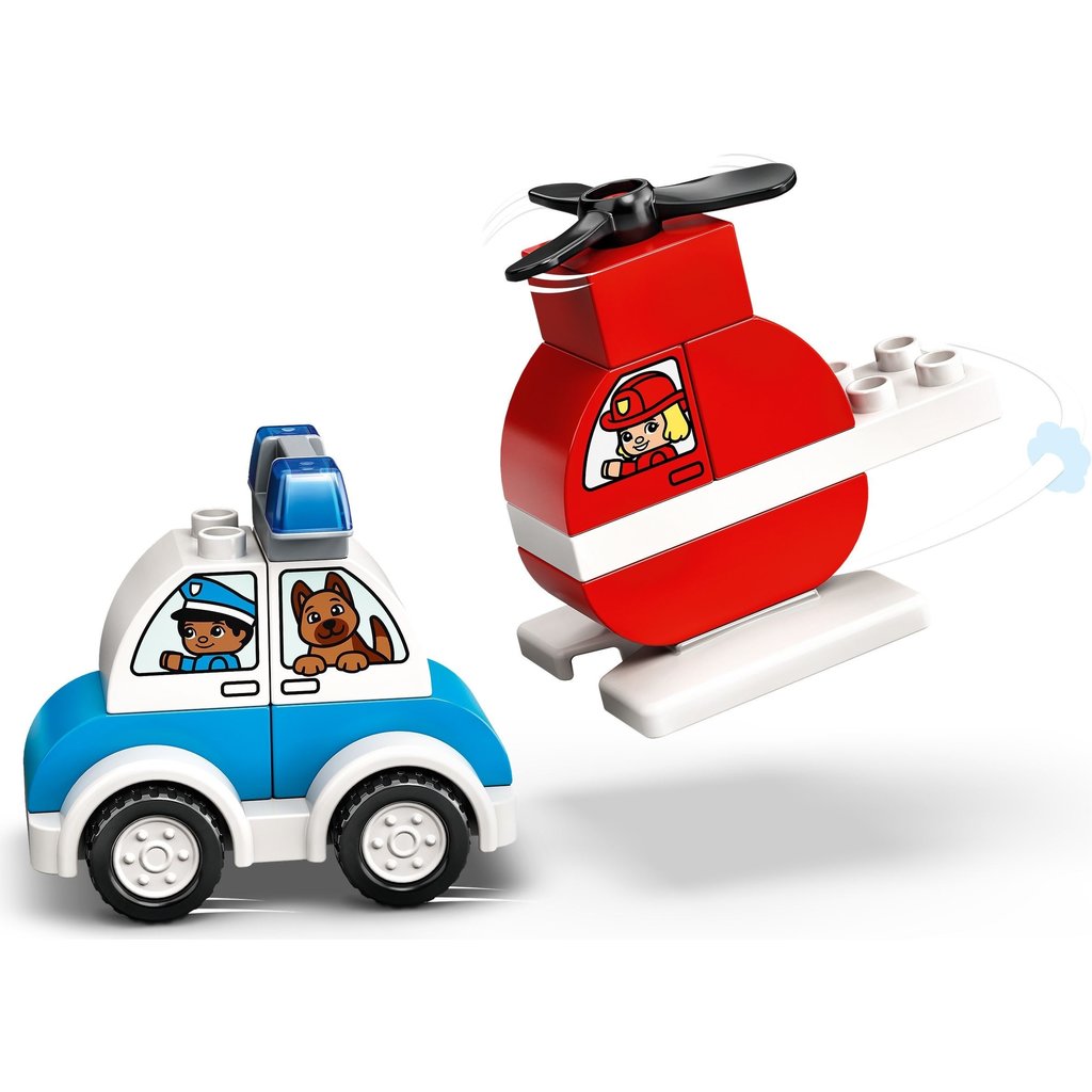 LEGO FIRE HELICOPTER & POLICE CAR*