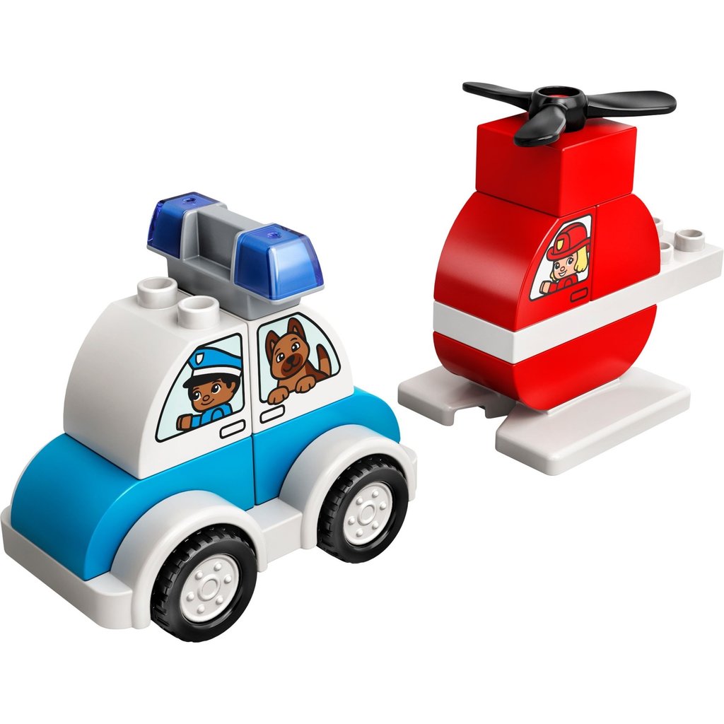 LEGO FIRE HELICOPTER & POLICE CAR*