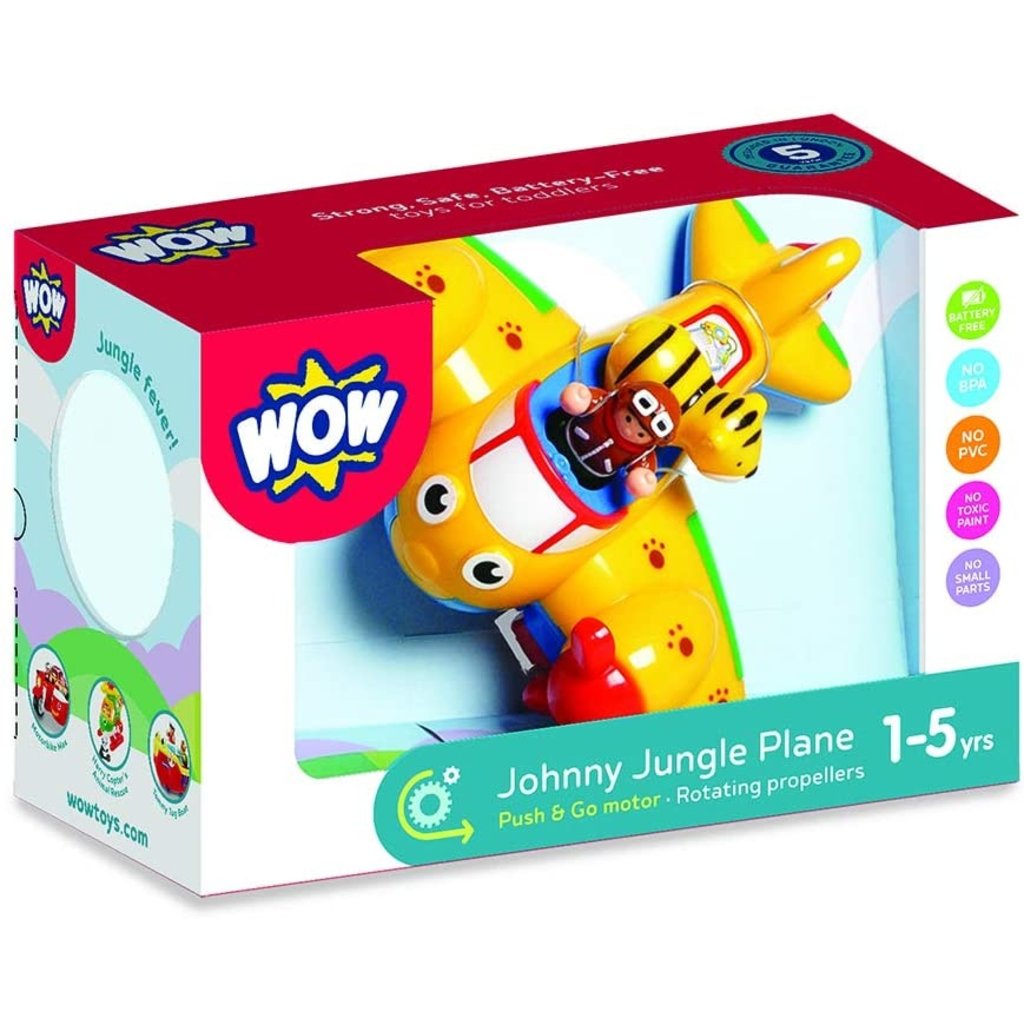 WOW TOYS USA JOHNNY JUNGLE PLANE WOW