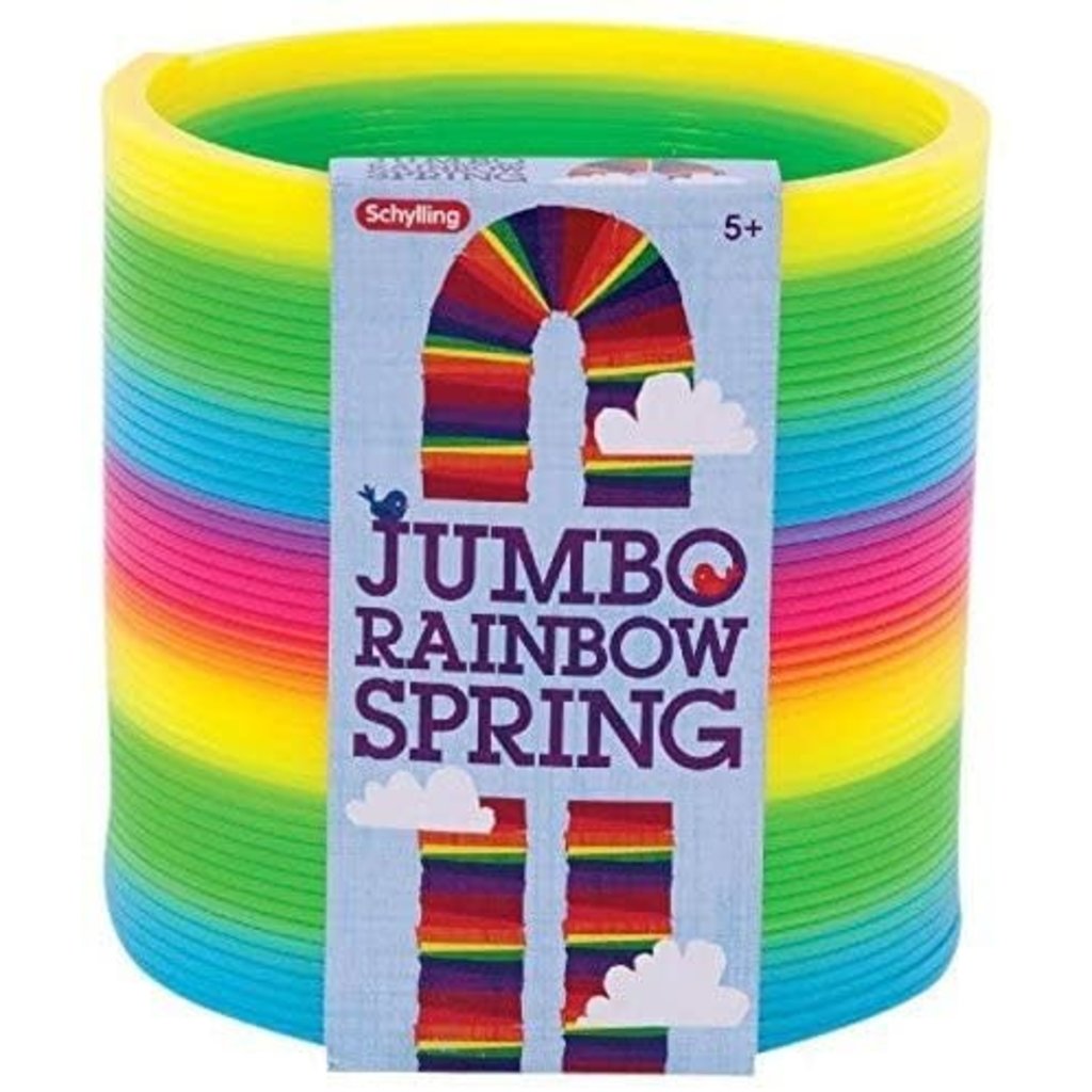 Slinky the Original Walking Spring Toy, Plastic Rainbow Giant Slinky - Just  Play