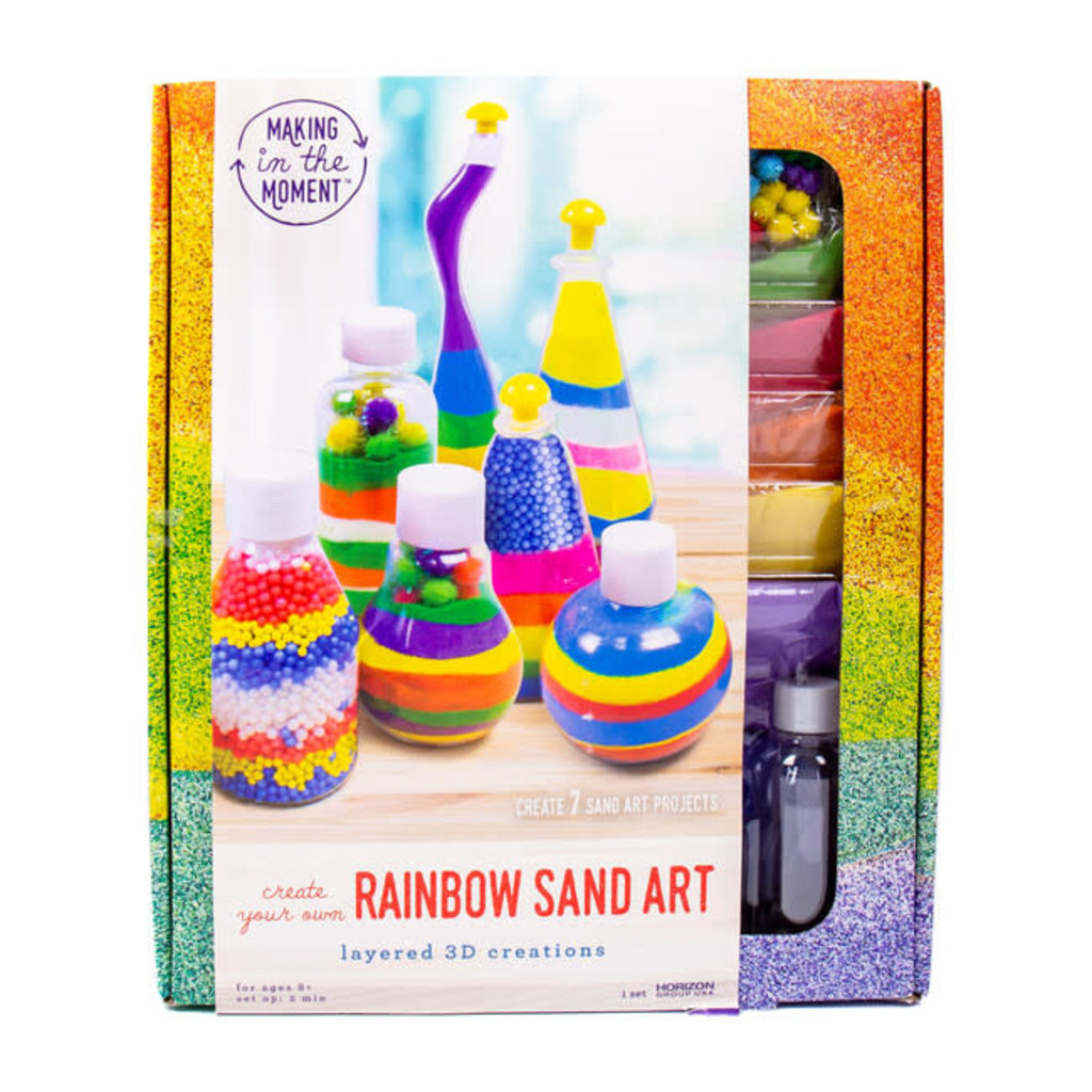 12 PC 5x3.5 Rainbow Sand Art Sets