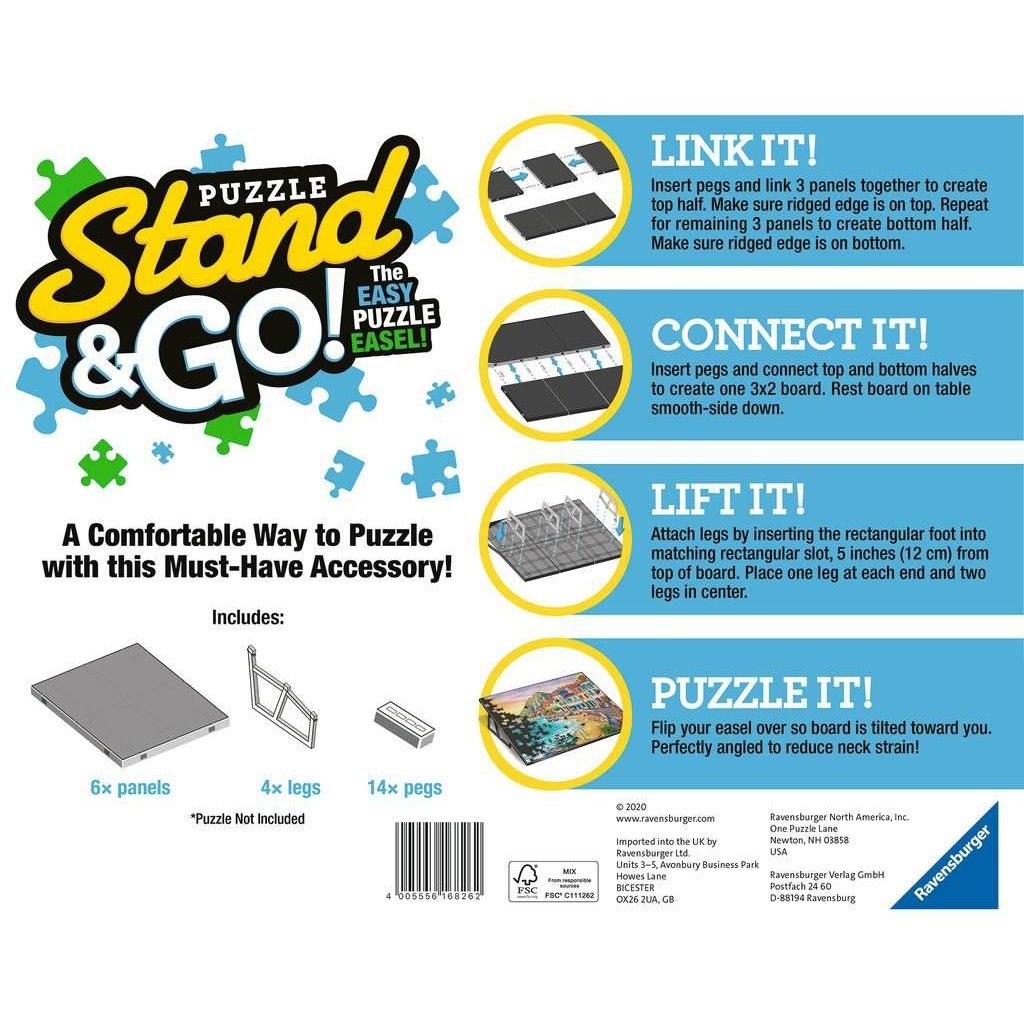 Stand & Go Puzzle Board Easel Suitable for 1000 Ravensburger Puzzle Accessory 