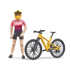 BRUDER TOYS AMERICA MOUNTAIN BIKE WITH CYCLIST