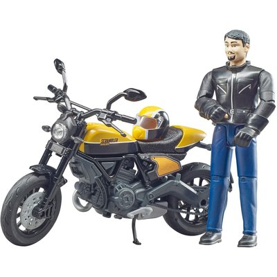 BRUDER TOYS AMERICA MOTORCYCLE WITH DRIVER