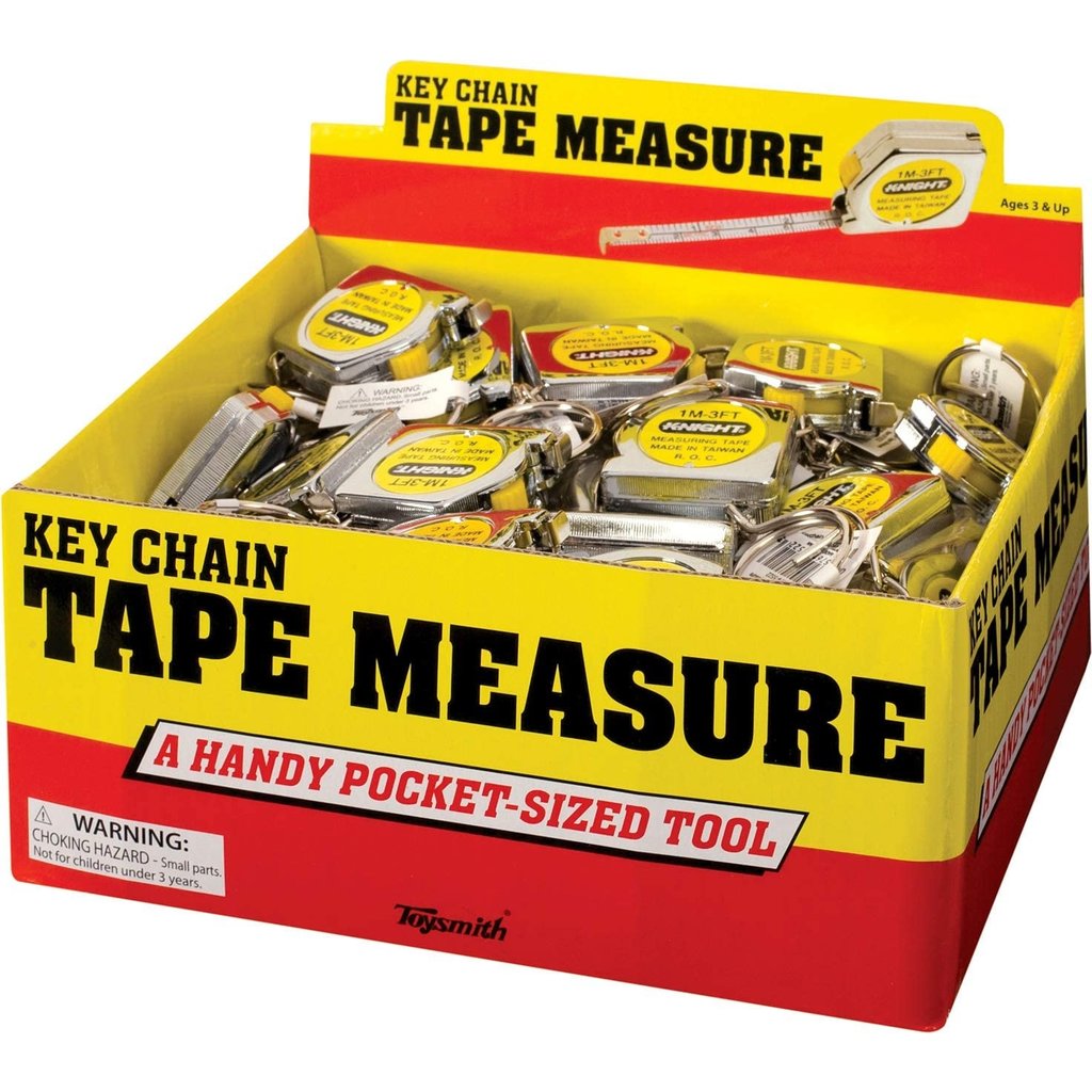 Printed Mini Tape Measure Keychains