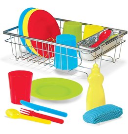 MELISSA AND DOUG WASH & DRY DISH SET