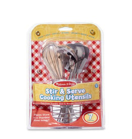 MELISSA AND DOUG STIR & SERVE COOKING UTENSILS