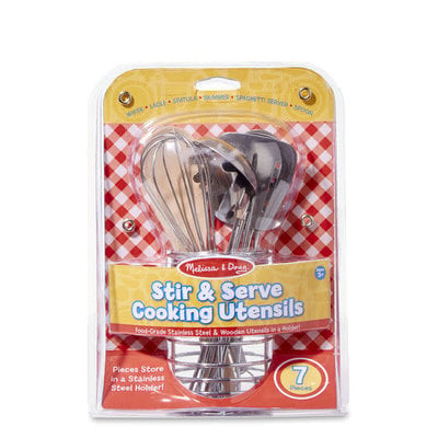 MELISSA AND DOUG STIR & SERVE COOKING UTENSILS