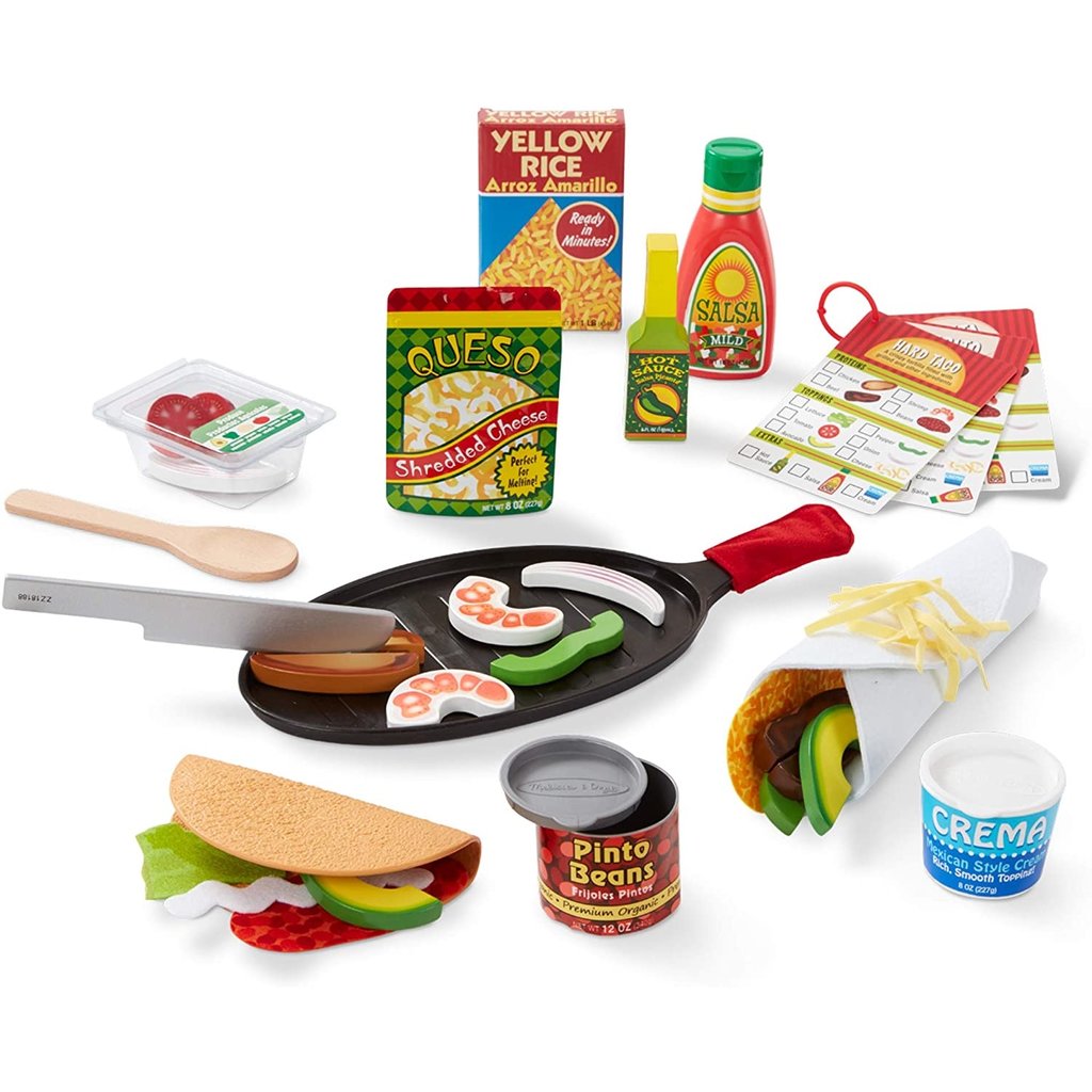 MELISSA AND DOUG FILL & FOLD TACO & TORTILLA SET