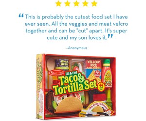 Melissa and doug taco and tortilla set new arrivals