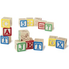 MELISSA AND DOUG WOODEN ABC & 123 BLOCKS