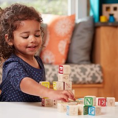 MELISSA AND DOUG WOODEN ABC & 123 BLOCKS