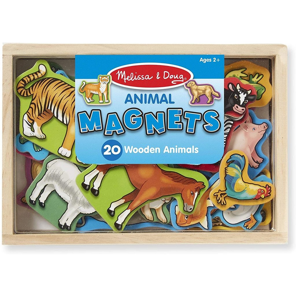 MELISSA AND DOUG WOODEN ANIMAL MAGNETS