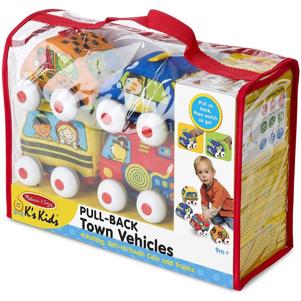 MELISSA AND DOUG PULL BACK TOWN VEHICLES