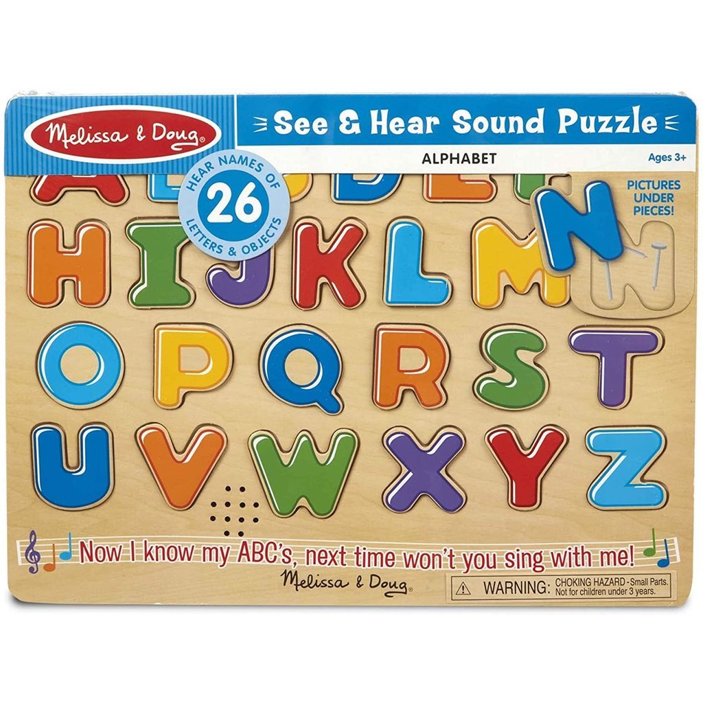 Alphabet Puzzle, WOOD CITY ABC Letter & Number Puzzles for Toddlers 1 2 3  Years Old, Preschool Learning Toys for Kids, Educational Name Puzzle Gift