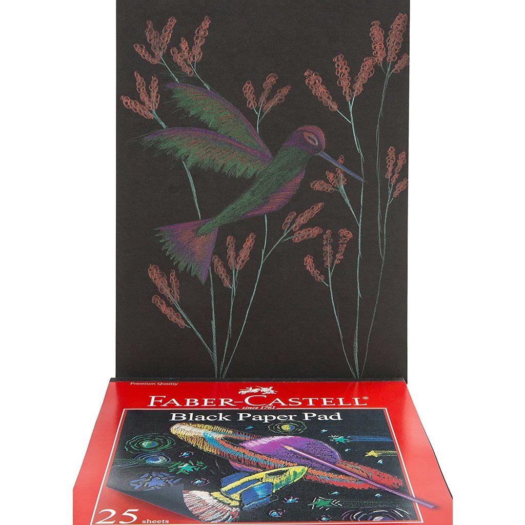 FABER CASTELL BLACK PAPER PAD